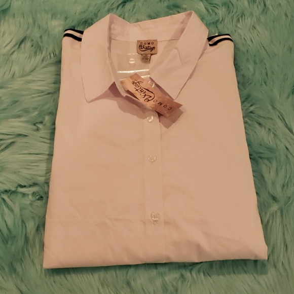 COMO VINTAGE WW WHITE BLOUSE - Picture 4 of 4